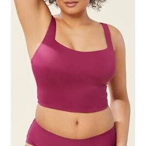 Andie Plum Purple The Siren Swim Tank in Plum Size L NWT